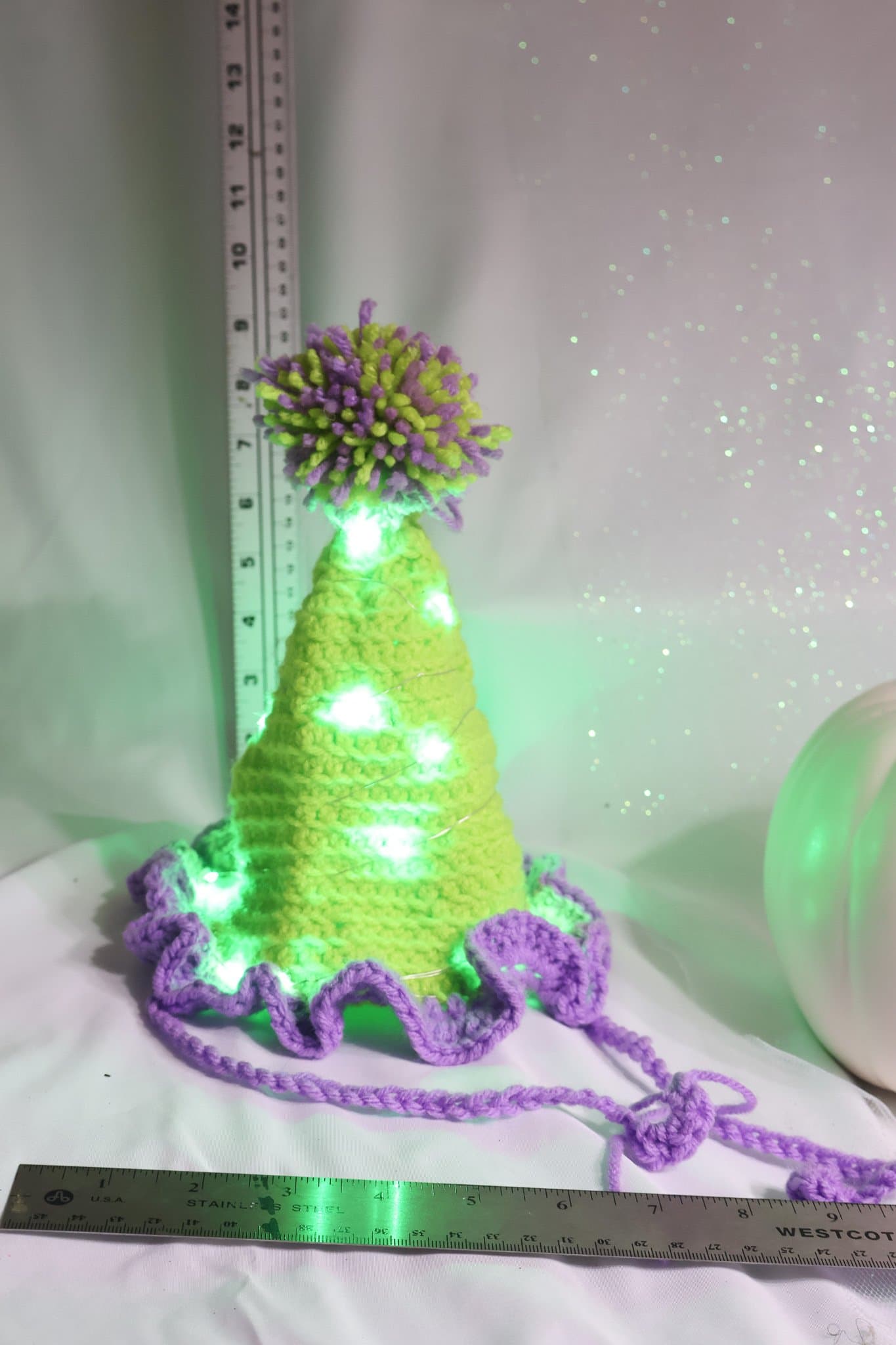 Lime Slime Clown Hat